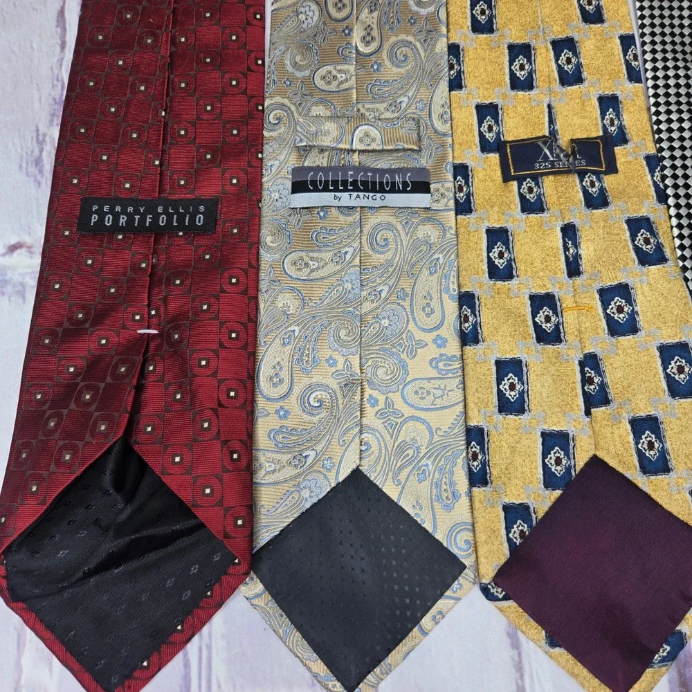 Lot of 11 Mixed Colors Brand Patterns Leveti Dani 100% Silk Formal Business Men